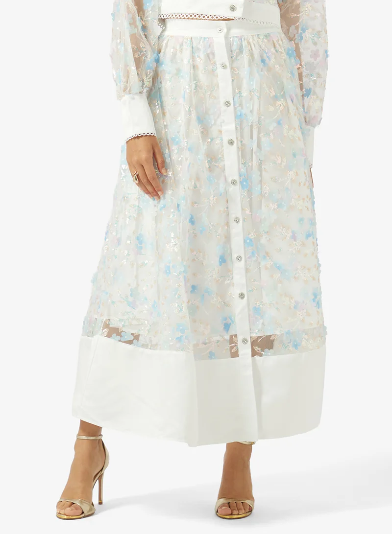 Khizana  Printed Top & Skirt Set for Women | Best Price UAE