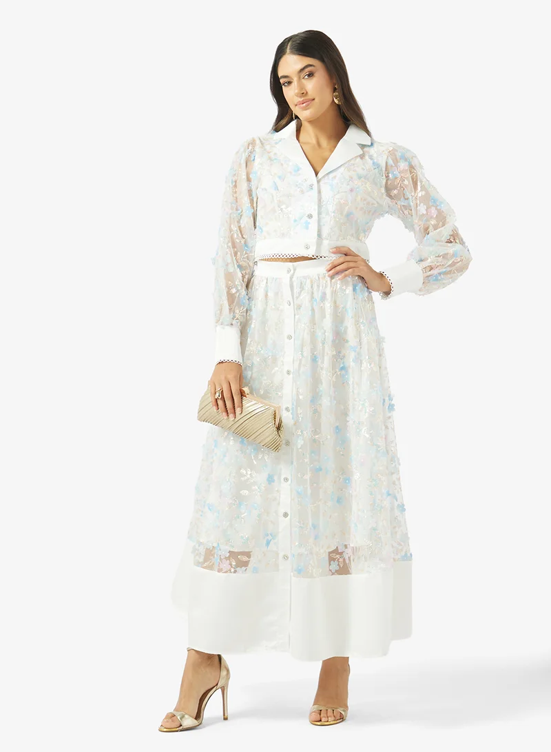 Khizana  Printed Top & Skirt Set for Women | Best Price UAE