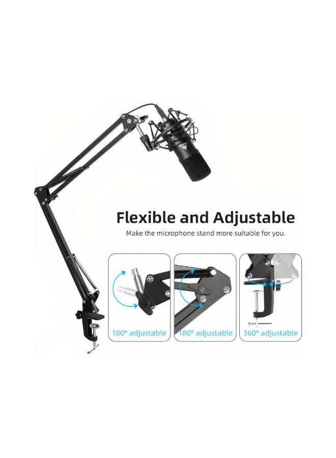 Maono BA20 Microphone Boom Scissor Arm Stand – (Black) - Image 3