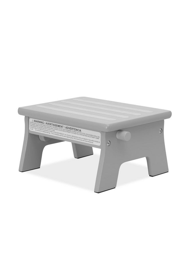 Dream On Me Ease-Up Adjustable Nursing Footrest in Pebble Grey, Made of Sturdy Pinewood, Lightweight, Easy to Assemble - Image 1