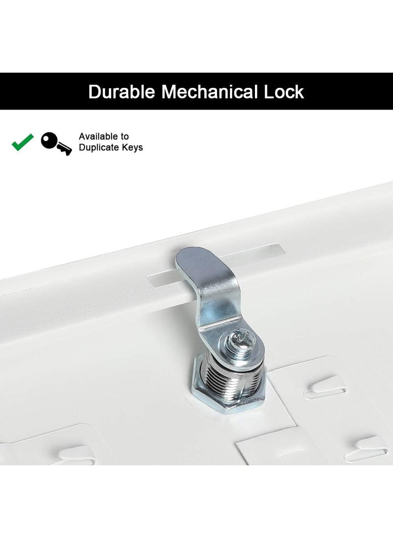 KARTUNBOX KARTUNBOX Security Metal Key Box with 20 Tags Small Adjustable Wall Mount Safe Storage Storage Key Lock Box With Number Tags Hooks For Homes  - Image 4