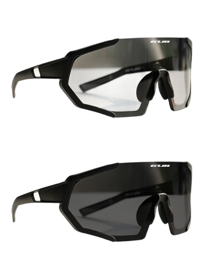 Gub7000 Cycling Glasses With Photochromic Lenses For Day And Night Use, Outdoor Sports Protective Eyewear For Men And Women, Road Bike Glasses For Nearsightedness, Windproof And Sandproof - Image 2