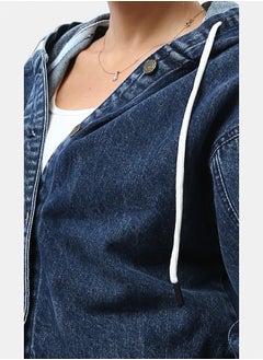 RAVIN Balloon Sleeves Short Denim Jacket  - Image 4