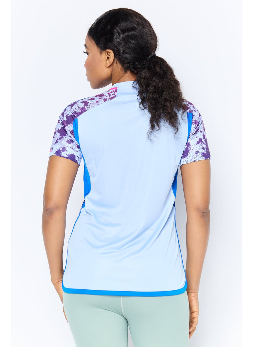Adidas Women Regular Fit Short Sleeve Spain Football Team Jersey, Multicolor  - Image 4