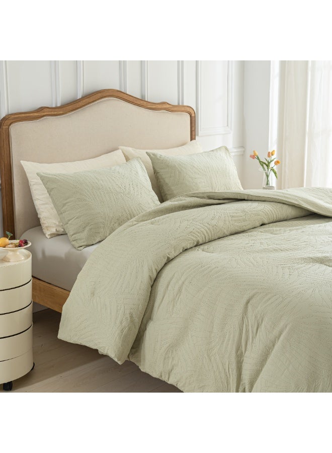 هوم توبيا طقم لحاف فاخر كينج سايز 6 قطع من HOMETOPIA مقاس 264×229 سم – تصميم بنقشة بارزة، قماش ناعم وقابل للتهوية، مريح، مناسب لجميع الفصول، جودة عالية، مثالي للغرف المكيفة والمنازل في السعودية - Image 1