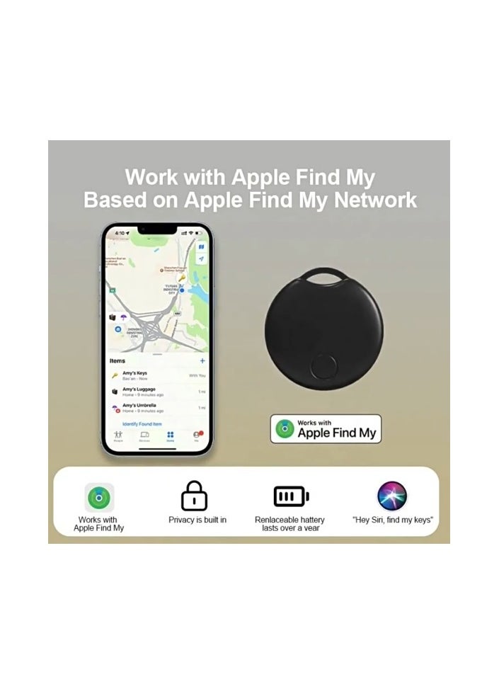 LumsAura Smart Bluetooth Tracker, Item Finder Works with Apple Find My (iOS Only) App, Trakcer Tag Locator for Keys, Luggage, Satchel, Backpack etc. (Not for Android Devices)  - Image 2