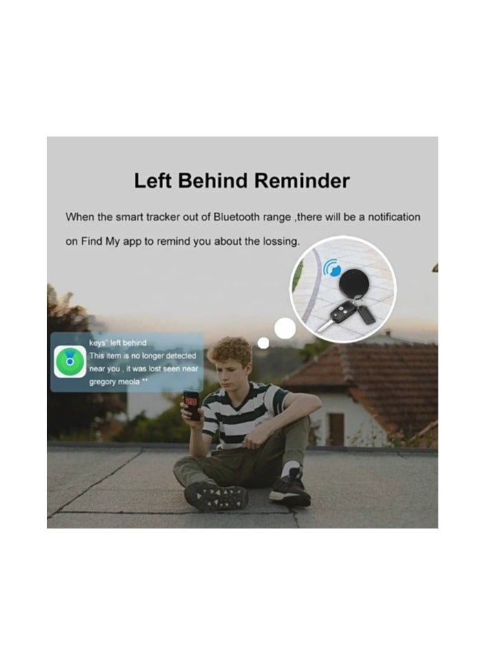 LumsAura Smart Bluetooth Tracker, Item Finder Works with Apple Find My (iOS Only) App, Trakcer Tag Locator for Keys, Luggage, Satchel, Backpack etc. (Not for Android Devices)  - Image 3