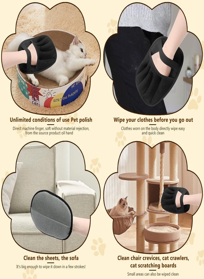LINARTS Pet Hair Removal Glove, Electrostatic Pet Hair Removal Gloves, Upgrade Efficient Grooming Gloves for Pet Hair, Clothing, Couch, Furniture, Carpet, Car Seat-2PCS - Image 4
