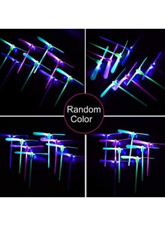 Y&D Helicopter Flying Toys, 25Pcs Luminous Bamboo Dragonfly, Dragonflies for Kids, Dragonfly Shaped Outdoor Toy Kids Party Gift  - Image 5