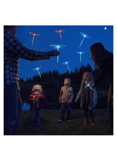 Y&D Helicopter Flying Toys, 25Pcs Luminous Bamboo Dragonfly, Dragonflies for Kids, Dragonfly Shaped Outdoor Toy Kids Party Gift  - Image 3