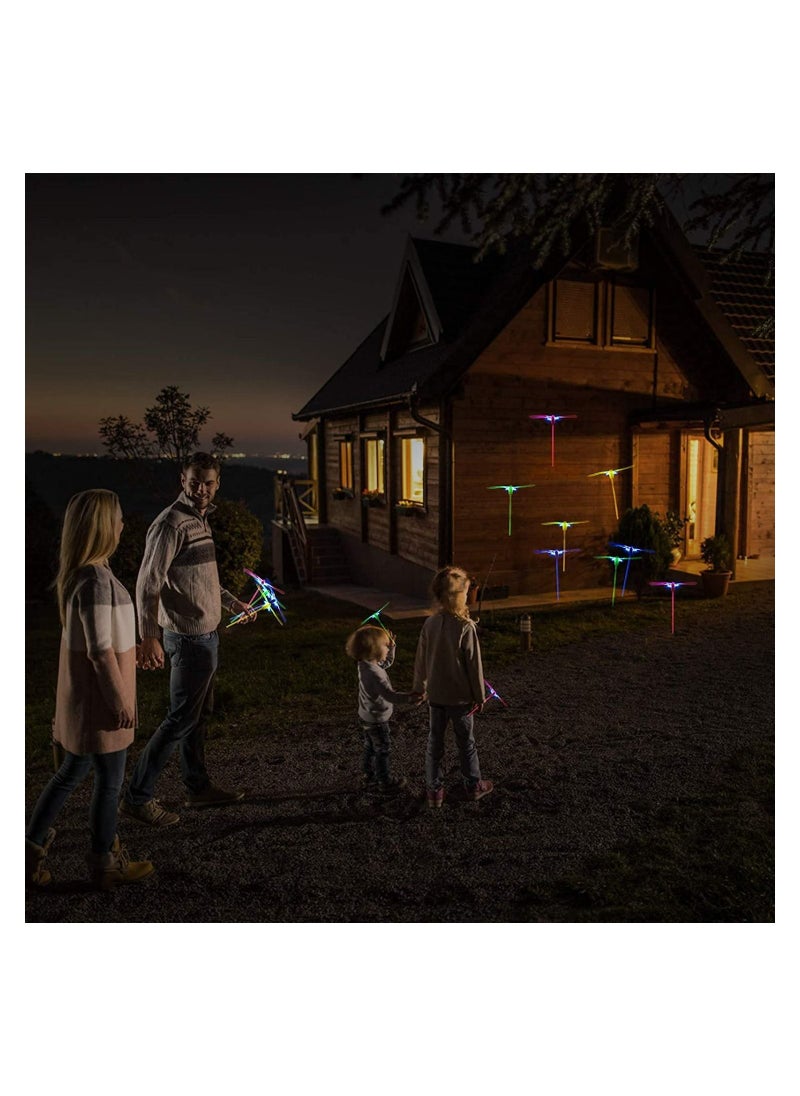 Y&D Helicopter Flying Toys, 25Pcs Luminous Bamboo Dragonfly, Dragonflies for Kids, Dragonfly Shaped Outdoor Toy Kids Party Gift  - Image 4