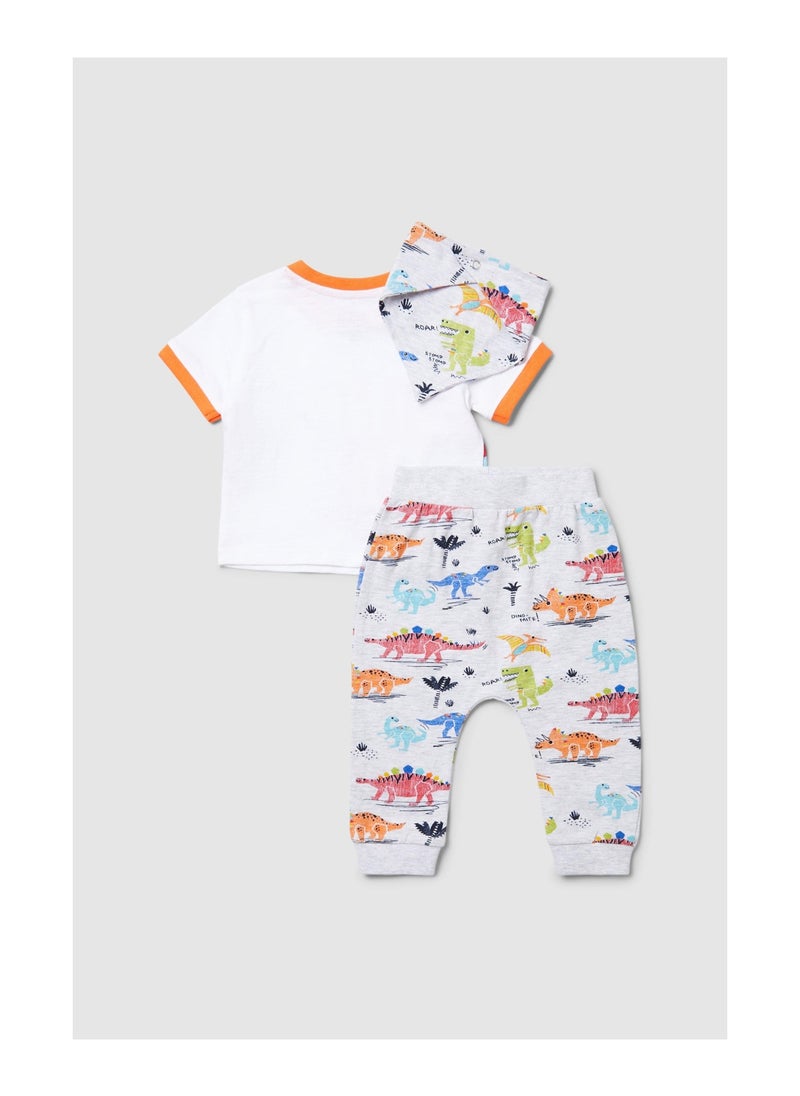 Blue zoo - Baby Boys Dino Dude Tee & Jogger Set - Image 1