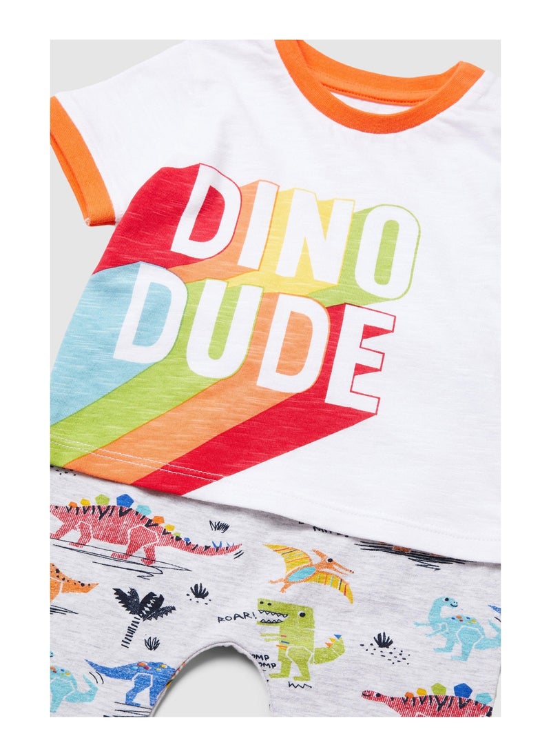 Blue zoo - Baby Boys Dino Dude Tee & Jogger Set - Image 1