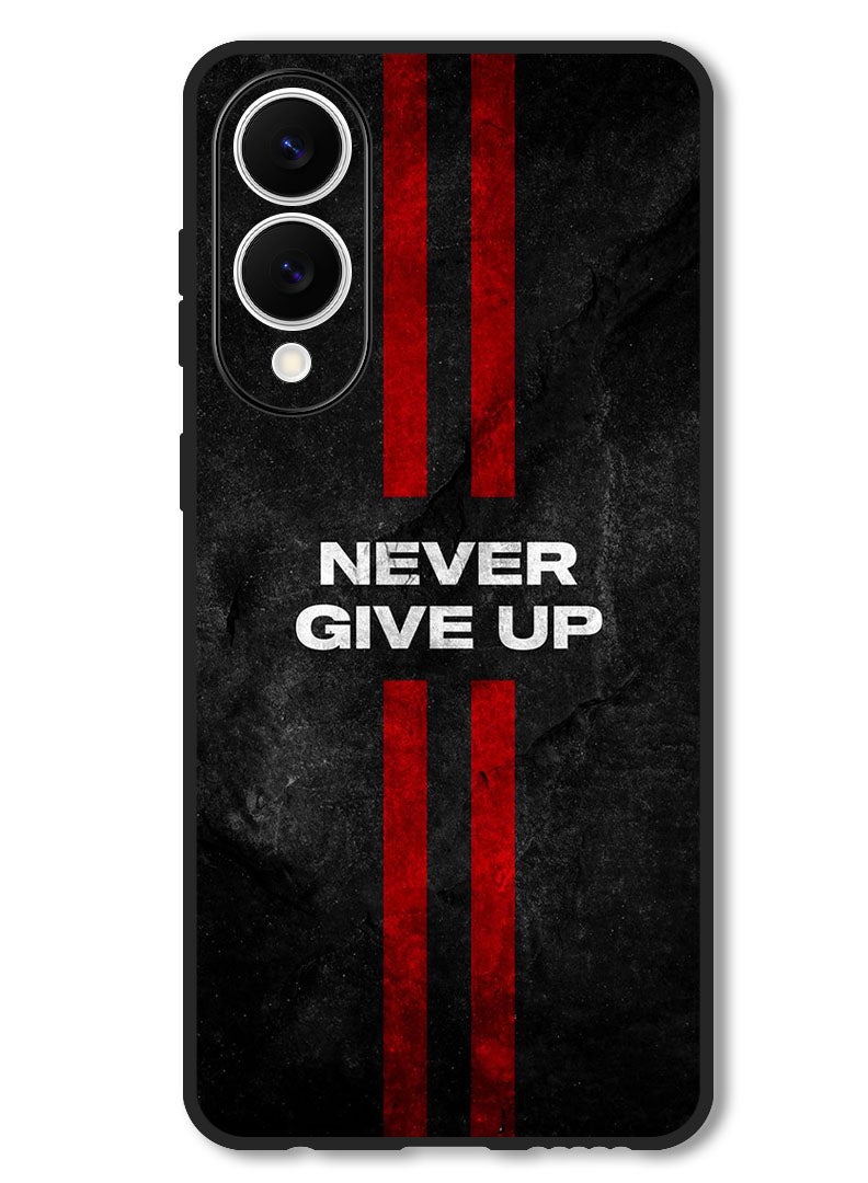 Theodor Case Compatible with Samsung Galaxy S25 Edge 6.7 Inch Protection Shockproof Bumper Cover Never Give up stripes - Image 1