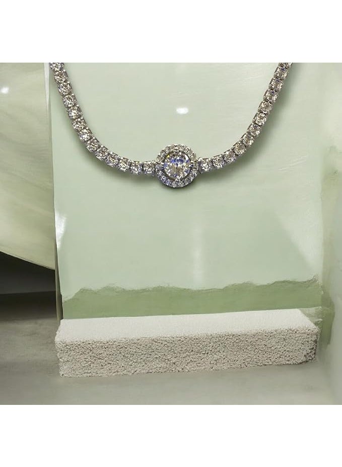 A high-quality women's bracelet crafted from 925 Swiss sterling silver and plated with white gold, known globally as the "Royal Bracelet." - Image 1