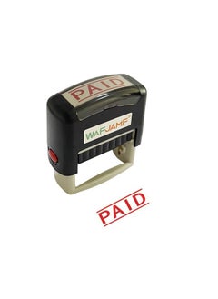 WAFJAMF Paid Stamp Message Stamp Self-Inking Rubber Stamp Office Stamp Red Ink-Medium  - Image 1