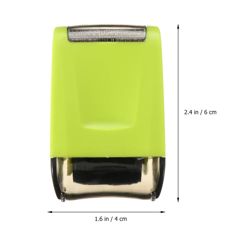 2Pcs Black Privacy Roller Stamp Wear Resistant Security Stamps for Mail and Document - Image 3