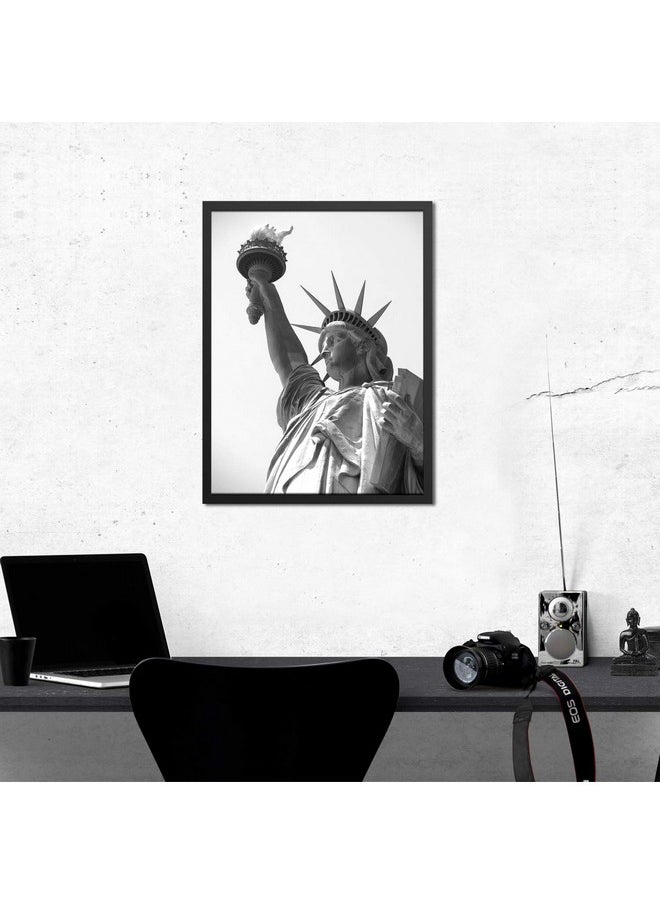 ONE WALL ONE WALL Tempered Glass 18x24 Poster Frame, Black Wood Photo Picture Frame for Wall Vertically or Horizontally Display - Mounting Hardware Included  - Image 4