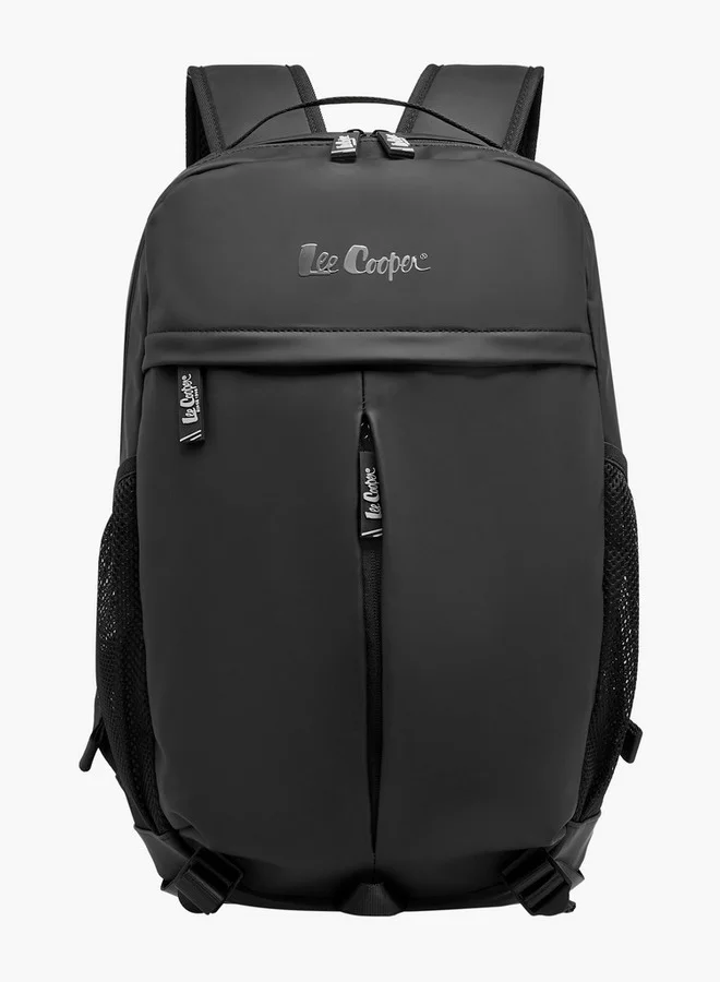 Lee Cooper Solid Backpack with Adjustable Straps and Zip Closure - 14x31x50 cms