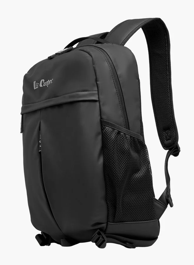 Lee Cooper Solid Backpack with Adjustable Straps and Zip Closure - 14x31x50 cms