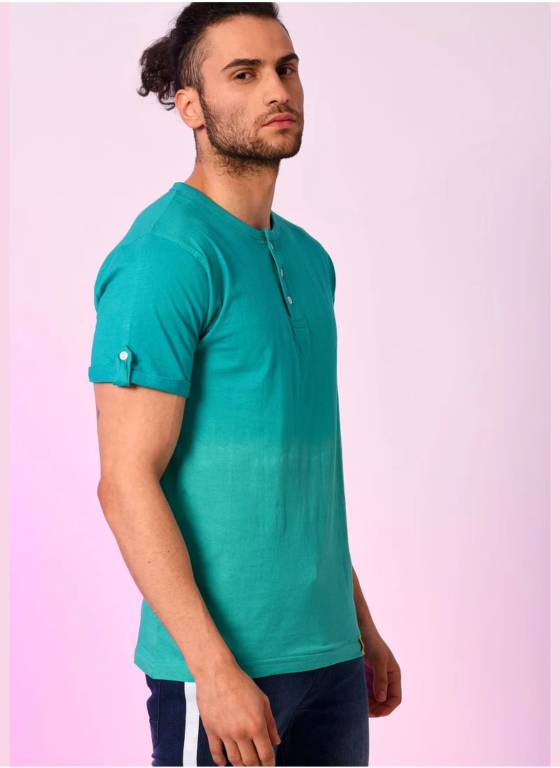 Campus Sutra Essential Henley T-Shirt