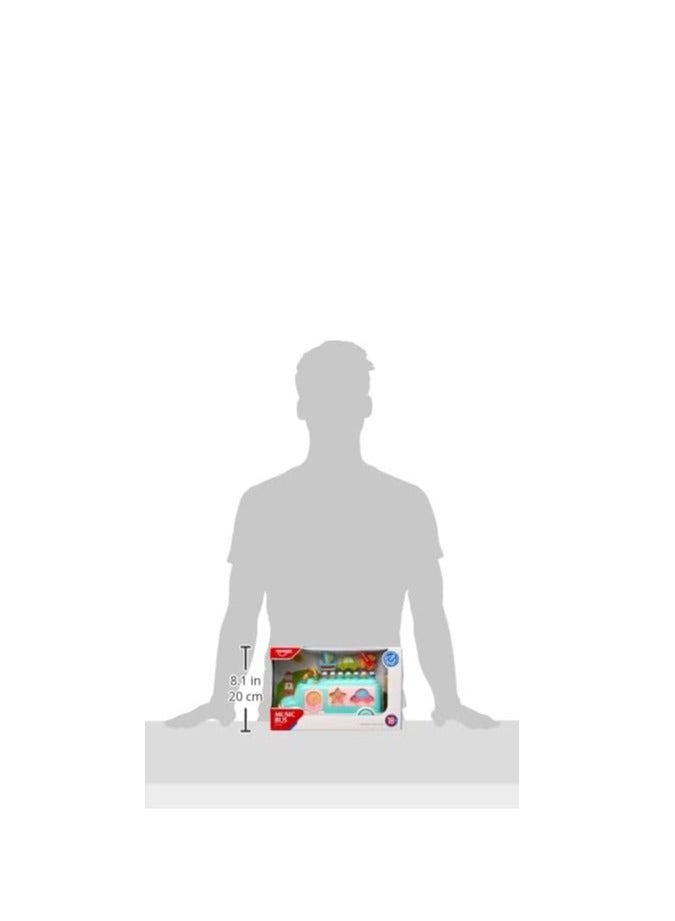 Generic Musical Toys, Musical Bus Toys with Piano Rhythm Puzzle for Kids Gifts - Multicolor - Image 2