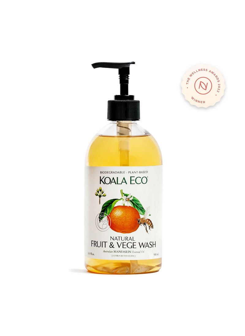 KOALA ECO Mandarin Essential Oil FRUIT & VEGE WASH 500 ML  - Image 1