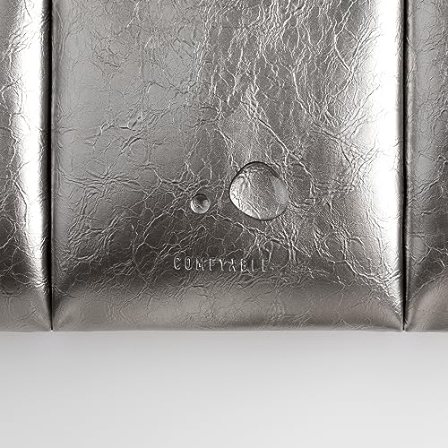 Comfyable Puffy Laptop Sleeve 13 Inch 14 Inch, Puffer Laptop Carrying Case, Pillow Case Compatible with MacBook Air M4 2025 M3 M2 M1, MacBook Pro M5 M4 Pro/Max, Silver - Image 5