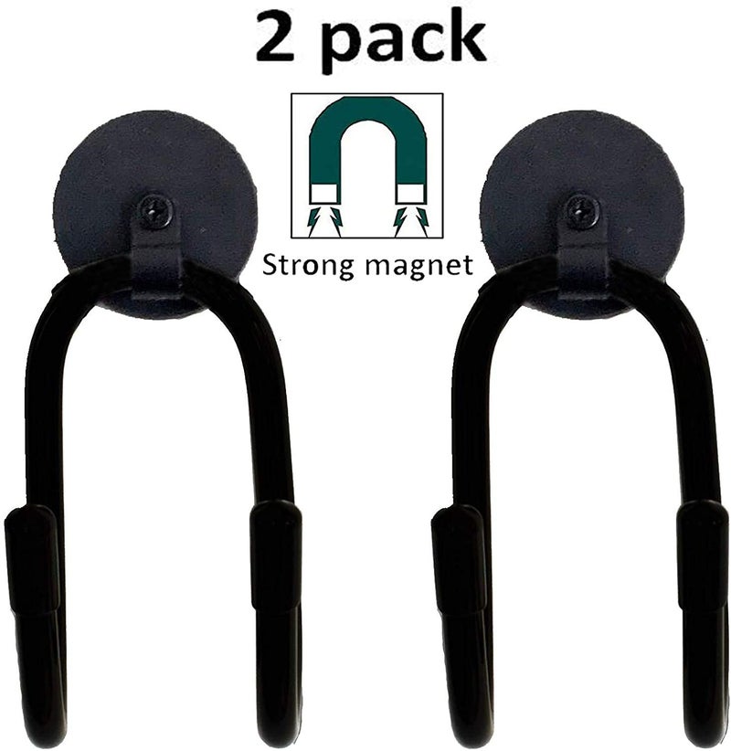 Pmsanzay 2/PK Magnetic Hooks, Strong Magnet Hooks Magnetic Hanger for Cowboy Hat, Hard hat, Cords,Tools,Bags,Towels, Shoes, Toys, Umbrella, Cap,etc - No Scratches to The Surface - Image 2