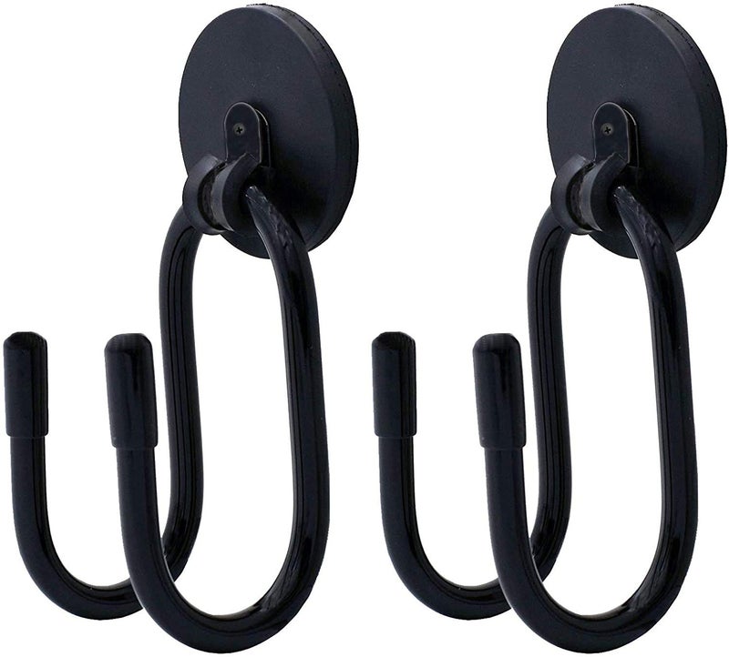 Pmsanzay 2/PK Magnetic Hooks, Strong Magnet Hooks Magnetic Hanger for Cowboy Hat, Hard hat, Cords,Tools,Bags,Towels, Shoes, Toys, Umbrella, Cap,etc - No Scratches to The Surface - Image 1