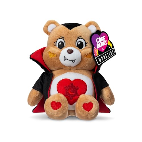 Basic Fun Care Bears Universal Monsters 9" Fun Size Plush - Tenderheart Bear as Dracula - Soft, Huggable Plushie, Stuffed Animal for Girls and Boys, Ages 4+ - Image 1