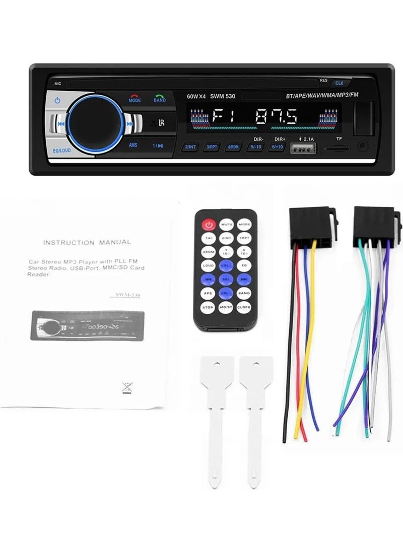 Maxessa Car Radio 4X60W Bluetooth 2xusb SD Aux Control  - Image 2