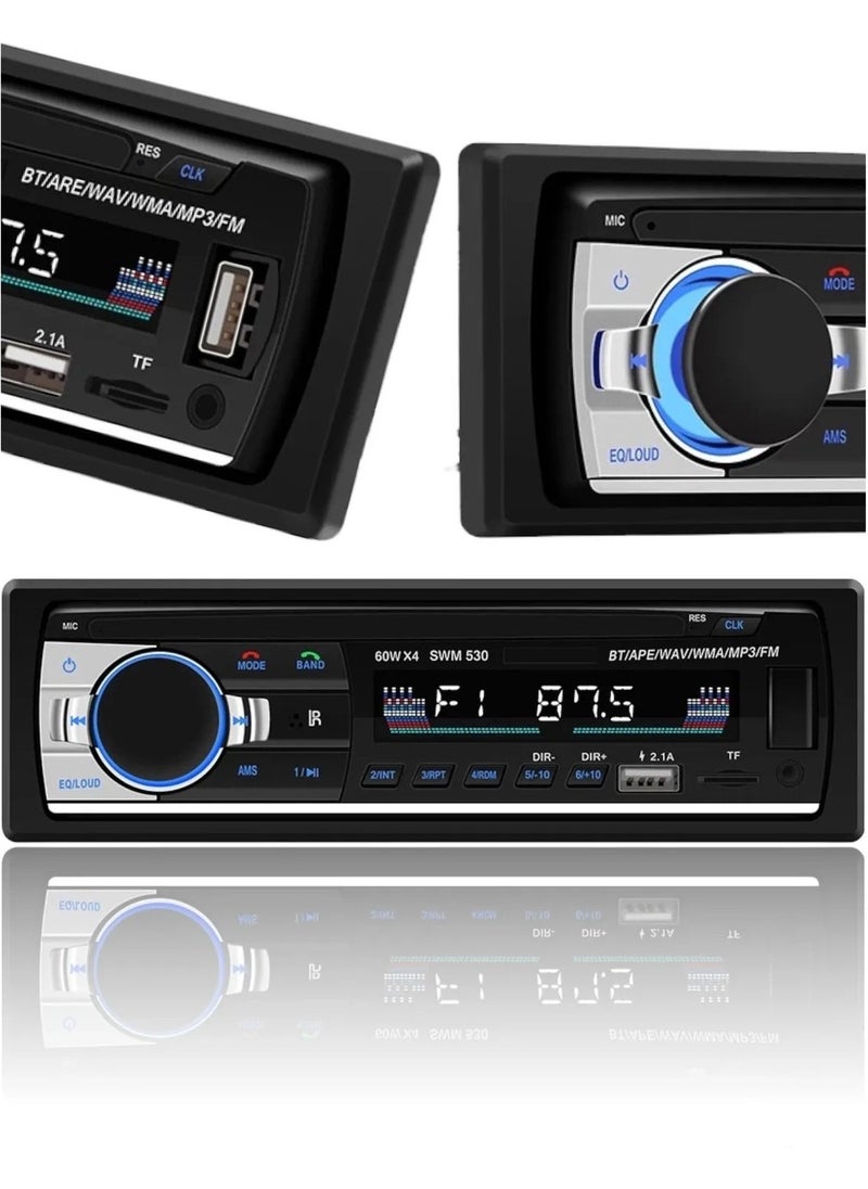 Maxessa Car Radio 4X60W Bluetooth 2xusb SD Aux Control  - Image 1