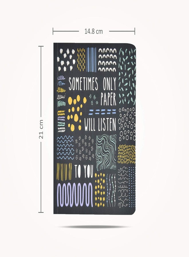 Papboo Unruled A5 Sometimes only Paper,Writers Soft Bound Notebook (Matte Finished Cover, 120 Pages, 80 GSM, Round Edges) Journal Diary - Image 5