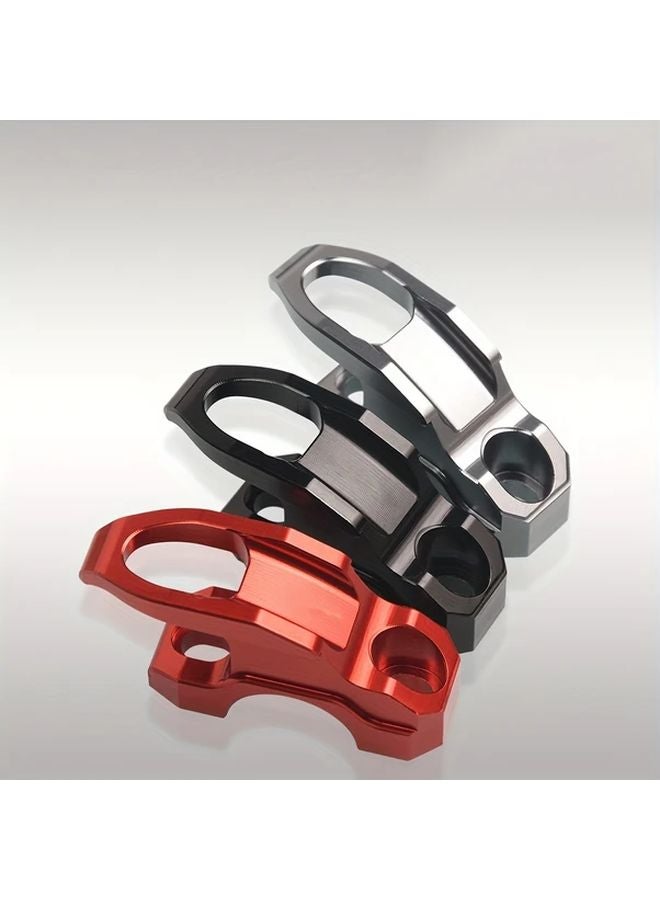 Blue CNC Aluminum Motorcycle Helmet Hook Universal Front Mount Storage Bar - Image 4