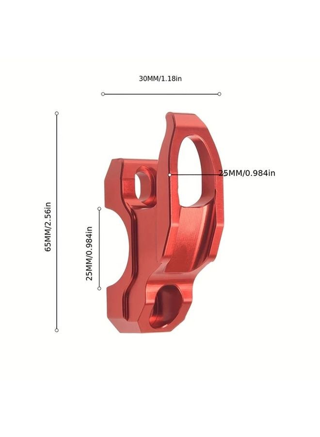 Blue CNC Aluminum Motorcycle Helmet Hook Universal Front Mount Storage Bar - Image 3