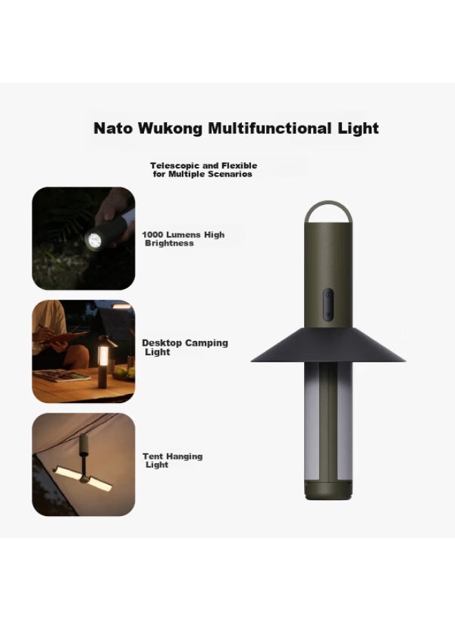 Nextool Outdoor Home Multifunctional Wukong Camping Lantern Tent Ambient Rechargeable Hanging Light Adjustable Height Flashlight - Image 3