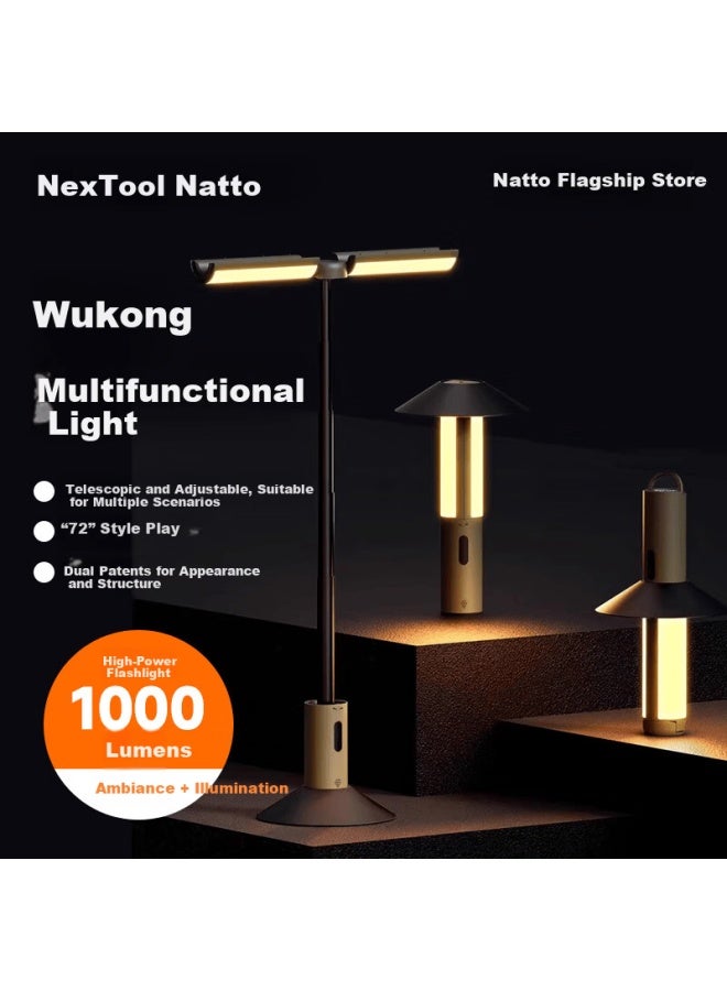 Nextool Outdoor Home Multifunctional Wukong Camping Lantern Tent Ambient Rechargeable Hanging Light Adjustable Height Flashlight - Image 1
