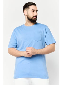 RBX Men Sportswear Fit Short Sleeve Outdoor T-Shirt, Blue  - Image 1