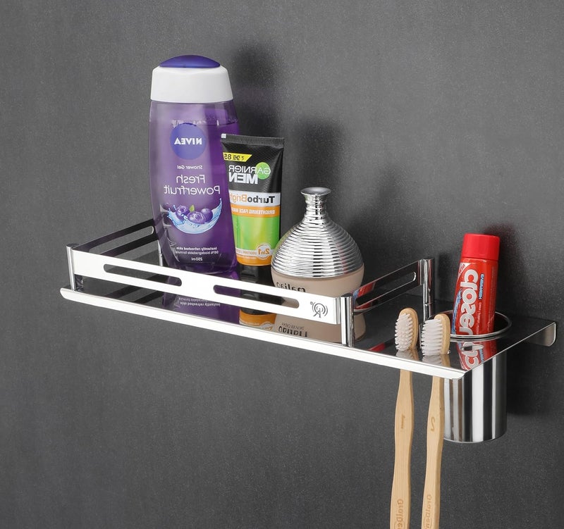 Raxon Innovation BathroomSELF with Tumbler Holder OrganizerShelf for BathroomKitchenWall PS1 SELF with Tumbler Holder - Image 5