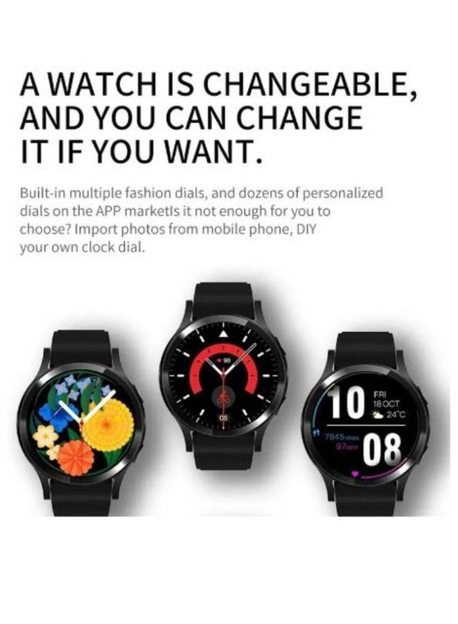 F8 Smart Watch 1.39" Full HD IPS Touch Screen, Bluetooth 5.0 Calling, AI Voice Assistant, Heart Rate B.P & SpO₂ Monitor, Sleep Tracking, IP67 Waterproof Fitness Watch for Men & Women - Gray - Image 5