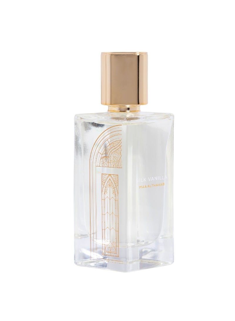 ماء الذهب ماء  الذهب  | سيلك فانيلا | أو دو بارفان | عطر فانيليا ثابت يدوم طويلاً وبرائحة جذابة | 75 مل | للنساء اللواتي يعشقن الدفء والأناقة - Image 1
