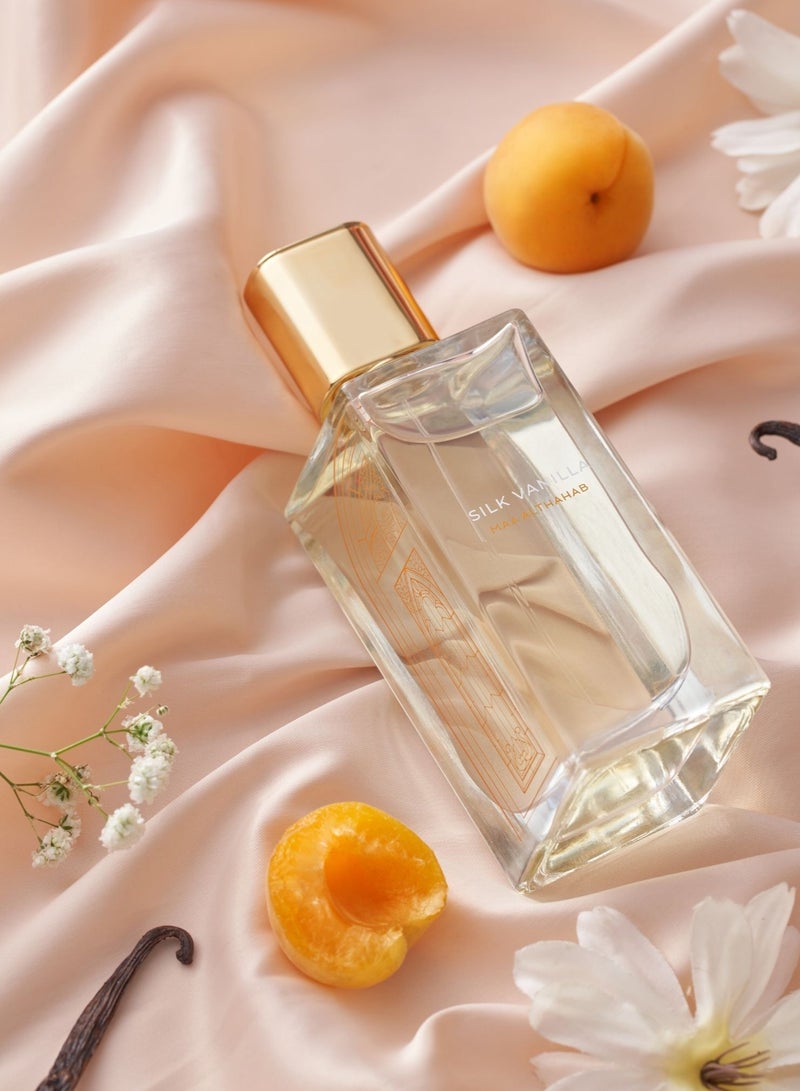 ماء الذهب ماء  الذهب  | سيلك فانيلا | أو دو بارفان | عطر فانيليا ثابت يدوم طويلاً وبرائحة جذابة | 75 مل | للنساء اللواتي يعشقن الدفء والأناقة - Image 3