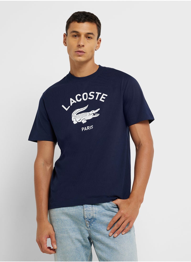 LACOSTE Logo Crew Neck Short Sleeve T-Shirt  - Image 1