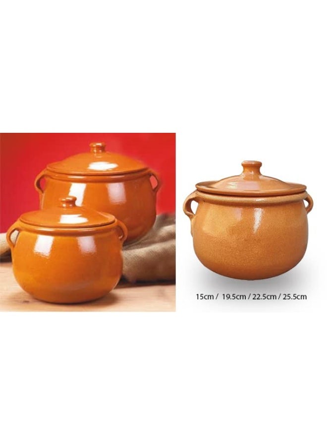 Regas Spanish Traditional Clay Pot Mud Olla Pot Brown 2.2L - Image 2