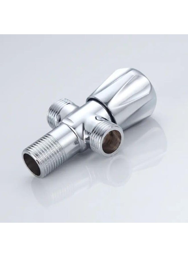 Vaultex Double Angle Valve Chrome – Brass Construction, Durable & Stylish Water Control Valve, Ideal for Home & Commercial Use, Easy Installation - Image 2