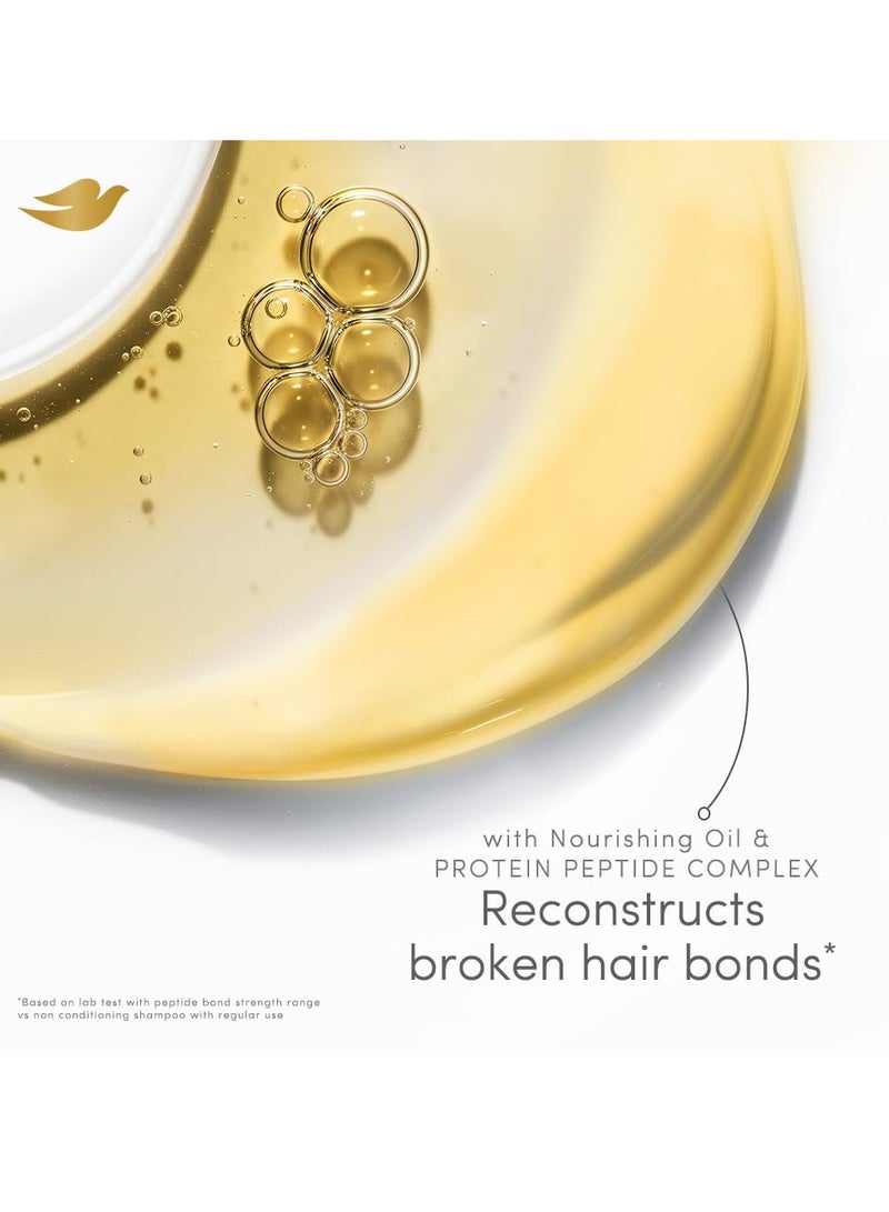 دوف زيت دوف ثنائي الطور بقوة الببتيد + سيروم | مركب ببتيد البروتين 12% | خفيف الوزن للغاية | يعيد بناء الروابط المكسورة لإصلاح وتجديد الشعر من الداخل - Image 3