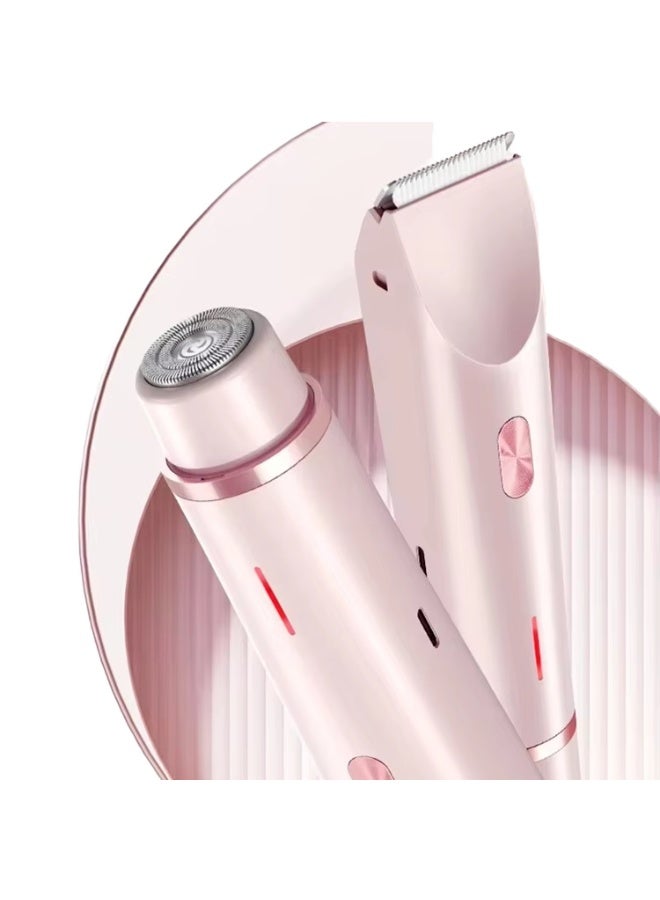 2-in-1 hair removal machine for face, legs, and arms with a waterproof trimmer head - Image 2