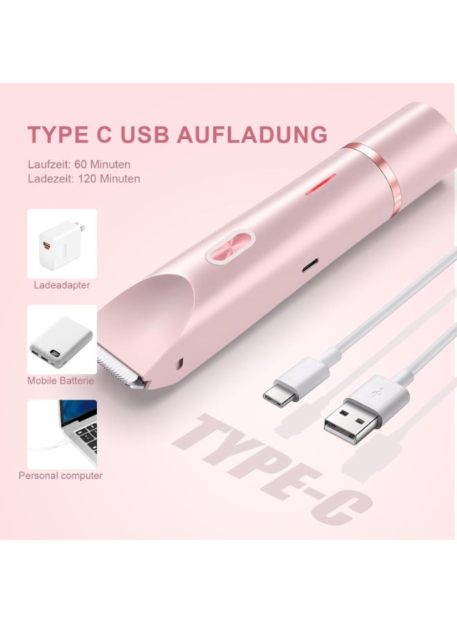 2-in-1 hair removal machine for face, legs, and arms with a waterproof trimmer head - Image 3