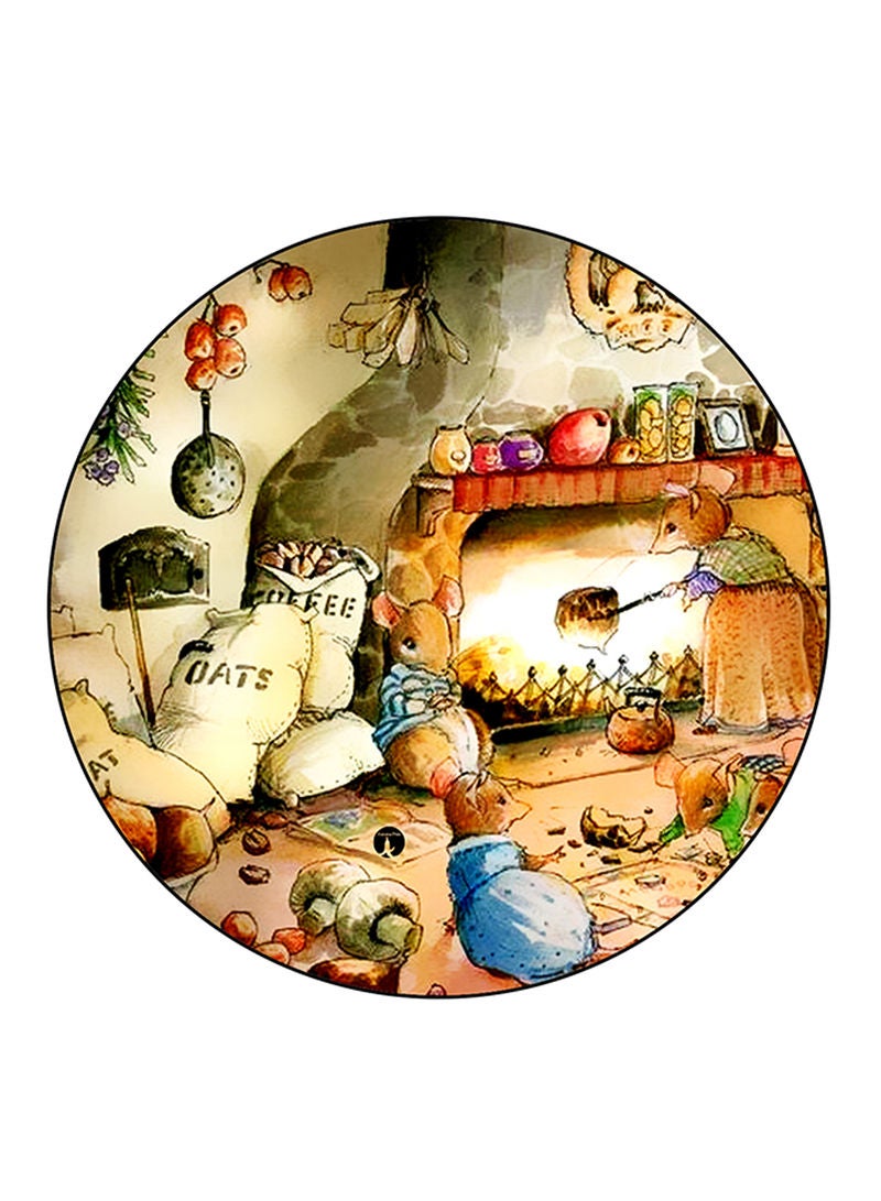 RKN Vintage Art Printed Mouse Pad  Multicolour